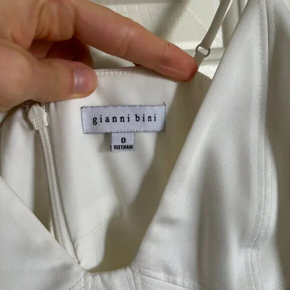 Gianni Bini Drop Waist White Dress - Picture 2 of 4